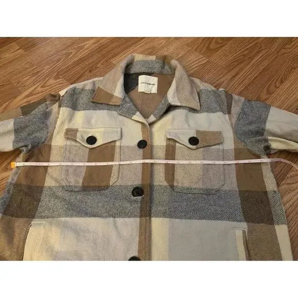 Lucky Brand Plaid Shacket Size XS - Picture 6 of 10